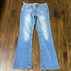 Distressed express jeans, women size 10